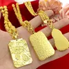 18k geel gouden ketting voor vrouwen mannen holle Guanyin gouden draak hanger ketting bruiloft engagement niet vervagen sieraden cadeau 240115