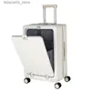 Valigie Bagagli con ruota universale 20/26 pollici Borsa da viaggio aperta anteriore Borsa con rotelle Trolley di grande capacità Password d'imbarco Valigia Q240115