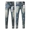 Masowe dżinsy męskie designer dżinsów Purple Jeans Europa i Stany Zjednoczone nowe szczupłe dżinsowe wydrukowane spodnie luksusowe dżinsy na świeżym powietrzu Men Street Z6
