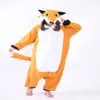 Bay Fox Cosplay Costumes Onesie Pijama Kigurumi Tulum Hoodies Yetişkinler Cadılar Bayramı Mardi Gras Carnival216W için Romper