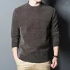 Maglioni da uomo maglione da uomo girocollo lavorato a maglia spesso maniche lunghe pullover casual per l'home office 2024 inverno