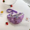 Çocuk Sapakları Unicorn Fanny Bag Çocuklar Tek Omuzlu Göğüs Sırt Çantaları Bel Çantaları Erkek Kızlar Messenger Karikatür Günlük Çanta Z6727