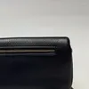 Bel Çantaları Klasik Kadınlar Altın Kanatlar Zincir Crossbody Siyah Orijinal Deri Tek veya Mini Bayanlar Zip omuz Çantası