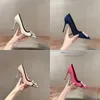 high heels designer branded shoes pointed professional women's shoes wedding shoes women's banquet shoes square mouth rhinestones luxury shoes sandal