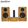 Lautsprecher Soundbar TV 2.1-Kanal-Heimkinosystem Retro-hölzerne drahtlose Bluetooth 5.0-Lautsprecher Hifi-Subwoofer Stereo-Boombox mit Uhr