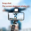 Stativ Cool Dier selfie stativ Bluetooth trådlös utdragbar bärbar stativ med selfie pinnfyllning Ljus fjärrlucka för smartphonel240115