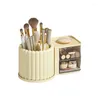 Boîtes de rangement porte-stylo de bureau, seau à brosse rotative, boîte de papeterie de maquillage