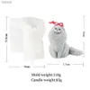 Craft Tools Animals Pet Teddy Puppy Silicone Candle Mold Dog Cat Bulldog Soap Ornament Handmade Scented Resin Plaster Mould YQ240115