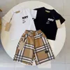 Designer T-shirt shorts Sets baby boys Clothing Sets cost shirt summer Kids Boy Clothes New childrens Baby Kids Infant Clothing set