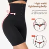 High Waist Flat Belly Belt Stretch Shapewear Sheath Slimming Panties Abdomen Control Women Body Shaper Modeling Straps 240113