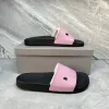 Designer Fashion slipper sliders Paris slides sandals slippers for men women Hot Designer unisex Pool beach flip flops With box Size 35-46