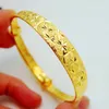 UMQ 24K Gold Armband 999 Full Gold Dragon and Phoenix Ausch Sand Gold Armband Thai Gold Vietnam Sand Gold Armband Bridal240115