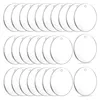 Keychains 50/100PCS Acrylic Keychain Rough Circular Jewelry Small Gift Loose DIY Handmade Base Board