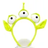 Alien Monster bandeau en peluche globe oculaire Robot bandeau adultes enfants Halloween fête Cosplay accessoires nouveauté mignon cadeau vert252P