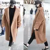 Maxmaras Coat Teddy Bear Womens Cashmere Coats ull vinter m hem long stjärna dili reba samma silhuett päls en lamm kvinnlig