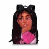 Sacs infirmière African Black Hairstyle High Students Sacol Sac pour adolescent sac à dos Package de voyage Docteur Sac à bandoulière Femme Mochila