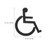 Bath Accessory Set Disabled Restroom Door Sign Wheelchair Wheelchairs Decor Stainless Steel Wall For Bathroom