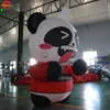 Hurtownia 10 mh 33 stóp z dmuchawą za darmo statek na świeżym powietrzu Made Made Reklama Nadmuchiwana panda kreskówka Model Zwierzęta na sprzedaż