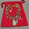 Designer smycken lyxhalsband modemärke spanska trendig unode50 hjärtlås halsband smycken gåva