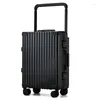 Suitcases 20/22-Inch Fashion Wide Trolley Luggage Bag Universal Wheel Mute Password Travel Suitcase Case Boarding