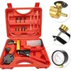 Attrezzo manuale per auto Vuoto manuale Strumento di scarico liquido freni Essudativo Kit tester per pompa a pistola a vuoto Manometro per pompa in alluminio 240115