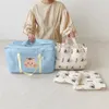 Ins bébé maternelle couette sac de rangement Style coréen mignon dessin animé literie voyage grande capacité bagages 240115