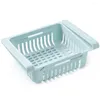 Kitchen Storage 1x Refrigerator Rack Ventilation Organizer Freezer Shelf Holder Pull-out Drawer Home Space Saver