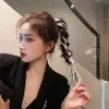 Hoofdbanden 2023Koreaanse Elegante Parel Gevlochten Haarspeld voor Vrouwen Modellering Tool Hoofdband voor Banket Party Haar Sieraden Bruiloft Haar Sieraden