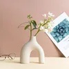 Large Unique Household Arch Vase Mold For Succulent Flower Donut Flowerpot Silicone Mold Concrete Mould For Gypsum Planter 240113