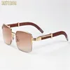 2017 New Retro Buffalo Horn Glassesmen Men Wood Bamboo Sunglasses with Boxes Lunettes de soleil homme242q