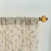 Boho Bloemen Semi-Verduisterend Windows Gehaakt Kwastje Gordijn Polyester Katoen Linnen Mix voor Slaapkamer Woonkamer Boheems Gordijn 240115