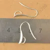 100x DIY Making 925 Sterling Silver Smyckesfynd Hook Earring Pinch Bail Ear Wires For Crystal Stones Beads300B