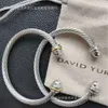 Bracelet David Yurma Desginer David Yuman X David Xx Bracelet populaire Micro incrustation poignée ouverte bijoux 2024ss bijoux Hip hop Hip hop