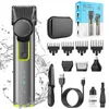 4 IN 1 Haarschneide-Kits 677 Professionelle elektrische Trimmer Rasierer Aufbewahrungspaket USB IPX5 Wasserdichte Körperpflege-Schermaschinen240115