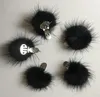 Accesorios para el cabello 50 Uds multiusos 35mm piel pompón bola Clips zapatos Clip moda pompón sombreros ropa banda GR114