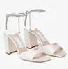 Luxe Hoge Hak Schoen Zomer Lopen Vrouw Saeda Sandalen Schoenen Open Teen Platfrom Hakken Vrouwen Kristallen Ketting Strappy Gladiator Sandalias Feest trouwjurk Dame Lopen