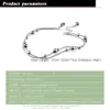 Mode Simple 100% 925 Sterling Silver Women Anklets Armband Solid Silver Double Pärla Kedjor Beach Barefoot Sandals Jewelry240115