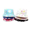 Berets Four Seasons Polyester Cartoon Cloud Print Hat Hat Hat Outdoor Travel Sun Cap для ребенка и девочки 100