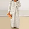 Kadınların Pijama Mercan Velvet Nightgown Jacquard Fleece Cozy Cepleri ile Bükülmüş Doku Kadınlar Sıcak