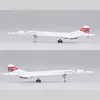 14cm 1 400 Model Alloy Concorde Air British France Airplane 1976-2003 Flygbolag Display Toys Model Collection for Children 240115