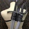 Witcher Witcher Double Back Scabbard للسيف Cutlass Holder Viking Pirate Warrior Leath