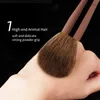 Hourglass Makeup Brush Set Portable 7 Pcs High Quality Soft Animal Hair Brush Include EyeshadowBlushPowder Brush 240115