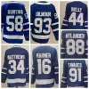 Özel Hokey Jersey Erkekler Kadın Genç Toronto Maple'Lafs''''hokey Forması Auston Matthews John Tavares Mitchell Marner William Rielly Mavi Arenas Ters Retro