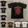 SS Men T Shirt Pink Young Thug Spder Mans Women Falicing Printing Wzór internetowy Tshirt Top TEESLTH7LTH7 LTH7P8PB P8PB