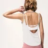 Yoga-outfits elastische shirts mouwloze gewas-top fitness sportvrouw sportschool draaglopend oefening kleding