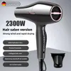 Sèche-cheveux 3000W, haute puissance, forte vitesse du vent, Ion à lumière bleue, silencieux, pour coiffeur à domicile, produit spécial 240115