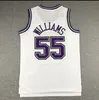 Retro-Basketballtrikots Jason Williams Männer Peja Stojakovic Chris Webber Mike Bibby Jersey Hardwoods Vintage Classic Männer