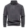 BOLUBAO Sudadera con capucha informal para exteriores para hombre de algodón cálido cuello con cremallera diseño de alta calidad para hombres 240115