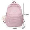 School Bags Female Fashion Waterproof Kawaii Backpack Trendy Women Laptop Bag College Cool Lady Student Cute Girl Travel