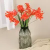 Dekorative Blumen, Orchidee, 3D-Cymbidium-Schmetterling, Hochzeit, Eisendraht, biegsam, zweigabelig, künstliche Festival-Blumen, Heimdekoration, Ornament